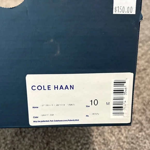 Cole Haan Dark Blue Sneakers with White Accents - Picture 8 of 8